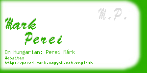 mark perei business card