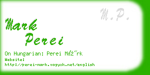 mark perei business card